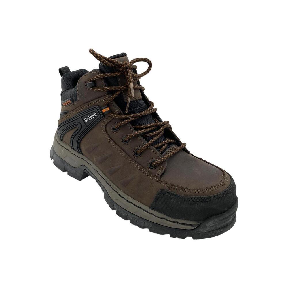 Die Hard Men's Composite Toe WP Hiker Work Boot Brown - Medium